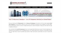 Desktop Screenshot of businesslistdatabase.com